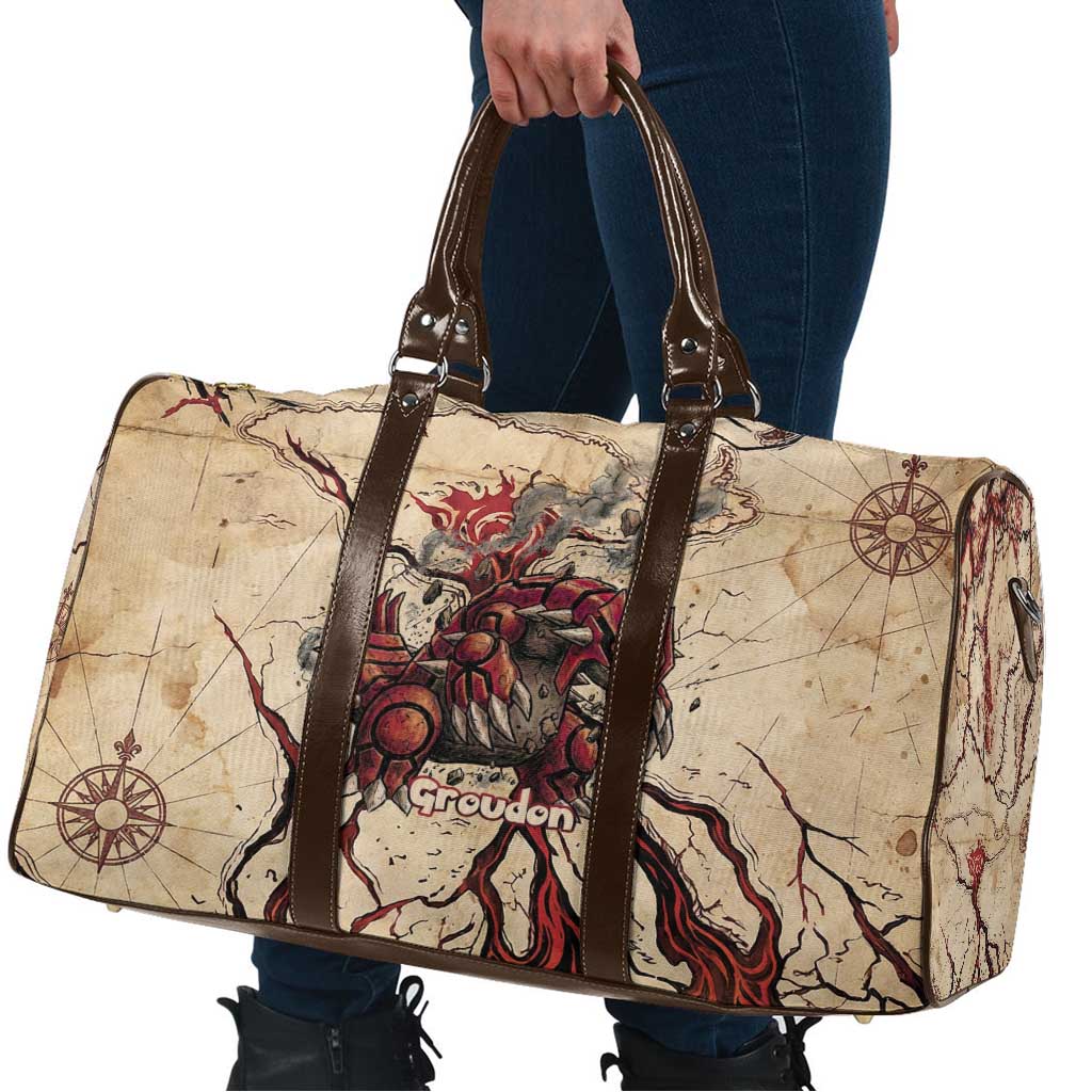 Groudon Omega Ruby Travel Bag Ancient Volcano Map Art