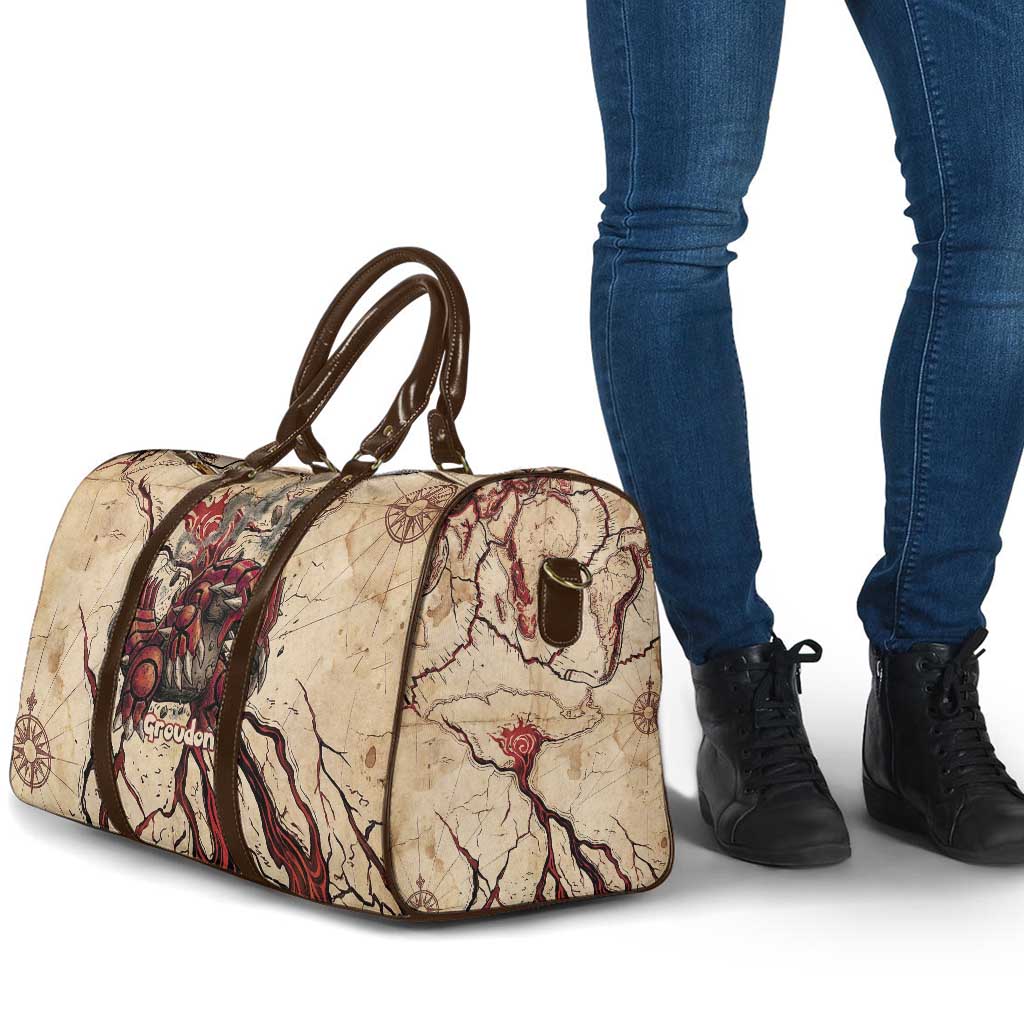 Groudon Omega Ruby Travel Bag Ancient Volcano Map Art