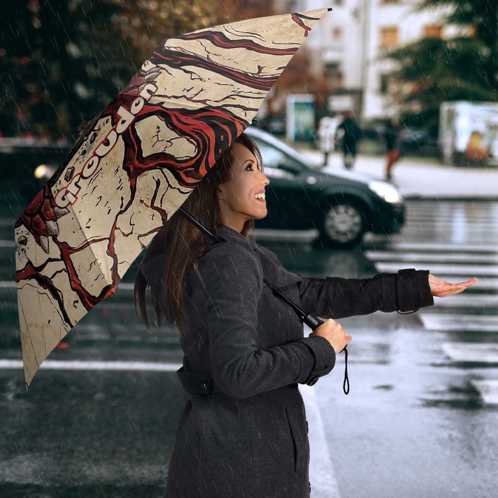 Groudon Omega Ruby Umbrella Ancient Volcano Map Art