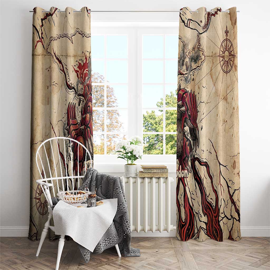 Groudon Omega Ruby Window Curtain Ancient Volcano Map Art