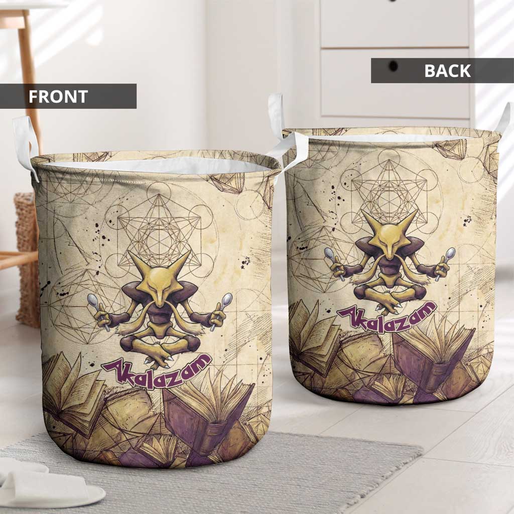 Alakazam Laundry Basket Mystic Geometric Alchemy Art