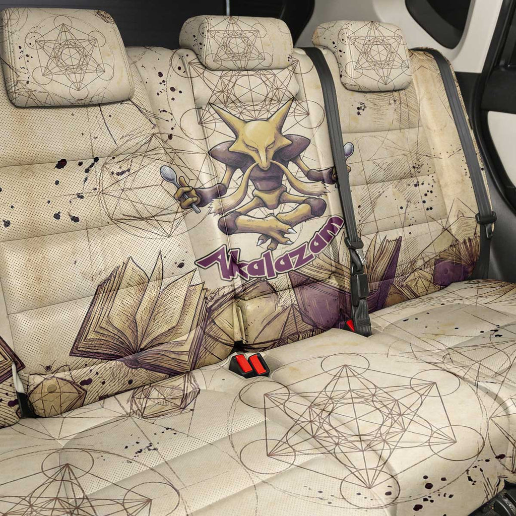 Alakazam Back Car Seat Cover Mystic Geometric Alchemy Art