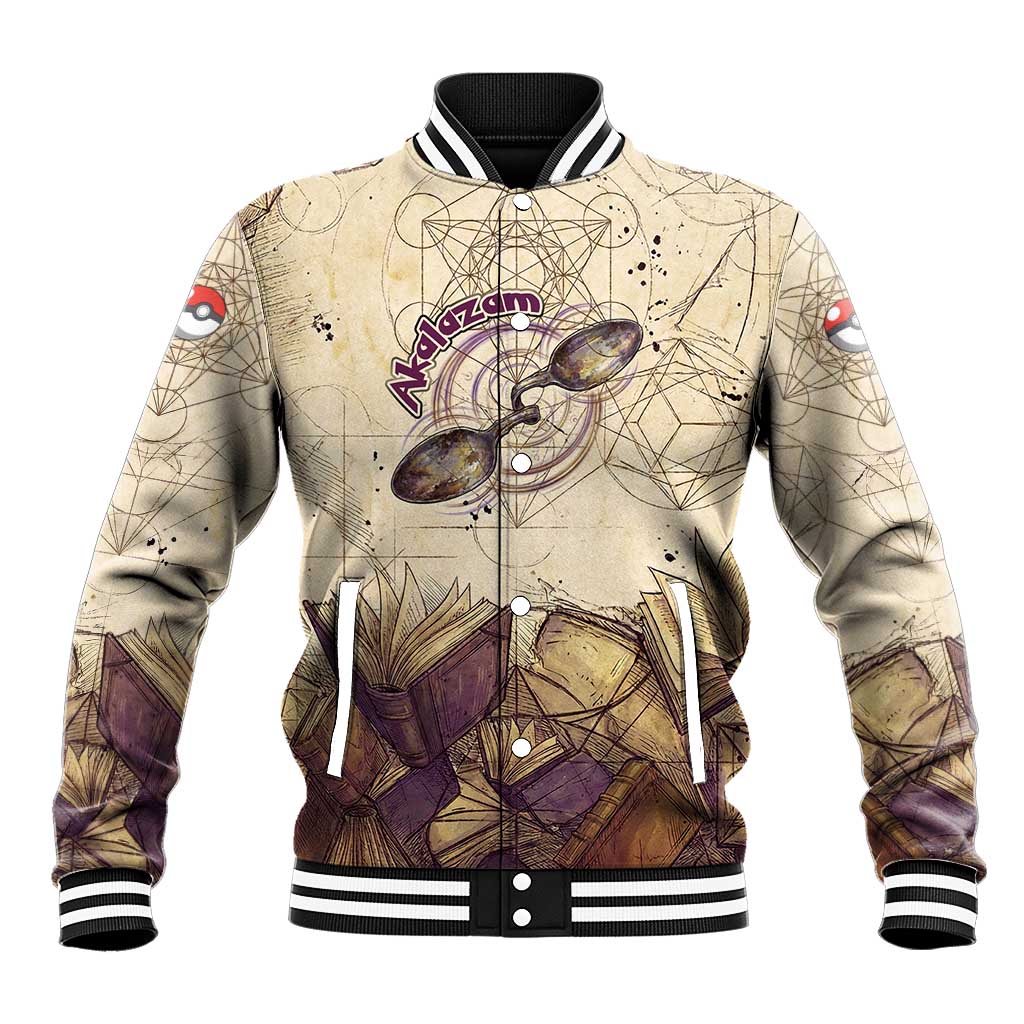 Alakazam Baseball Jacket Mystic Geometric Alchemy Art