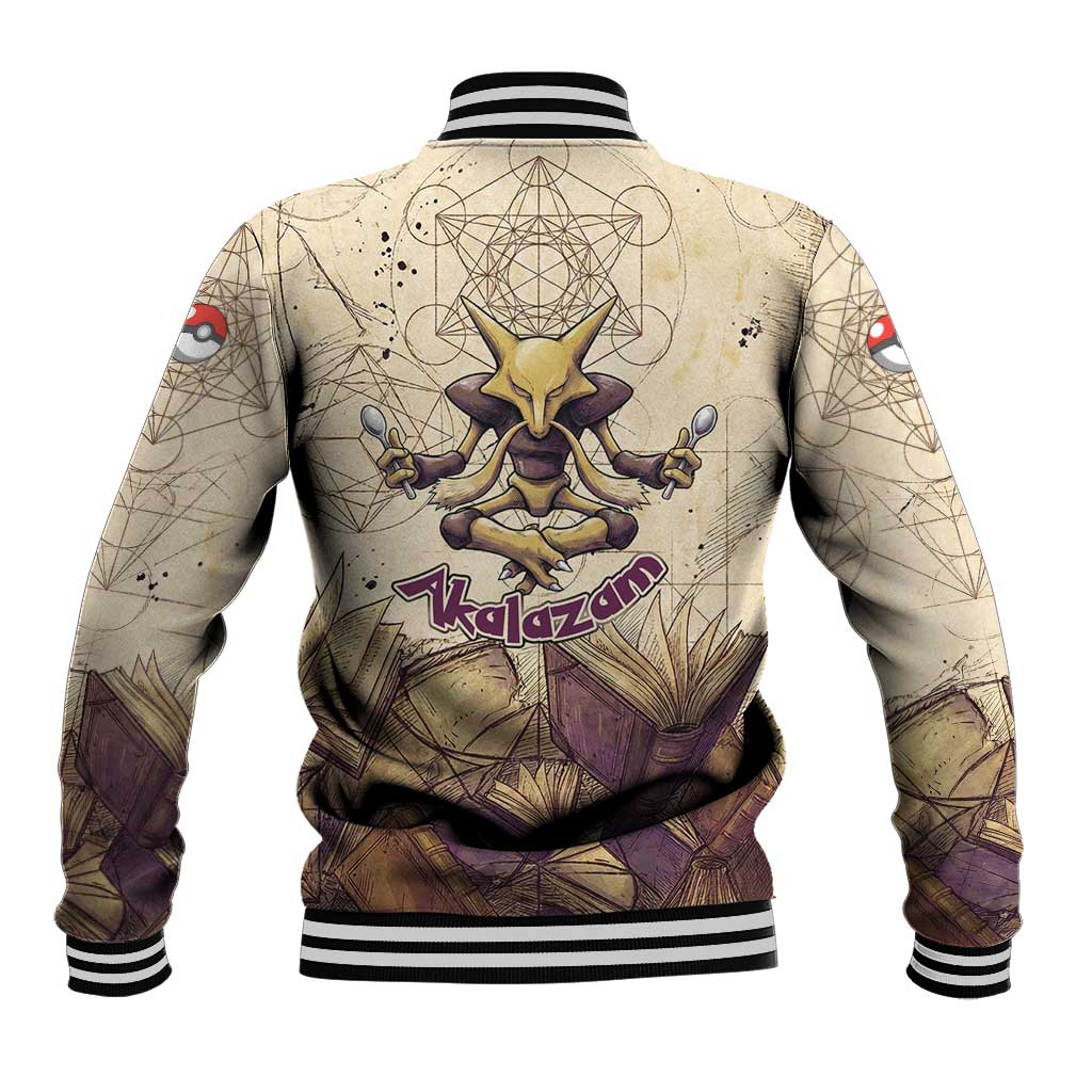 Alakazam Baseball Jacket Mystic Geometric Alchemy Art