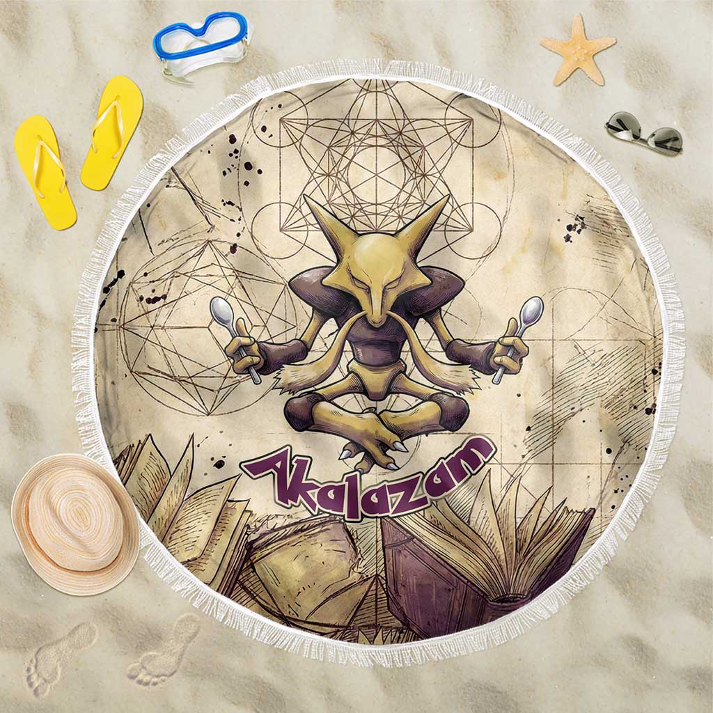Alakazam Beach Blanket Mystic Geometric Alchemy Art