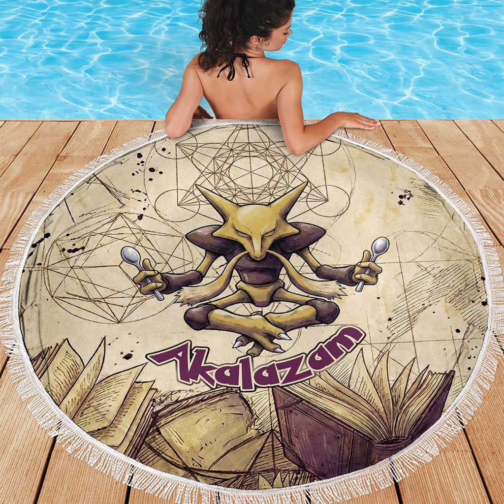 Alakazam Beach Blanket Mystic Geometric Alchemy Art