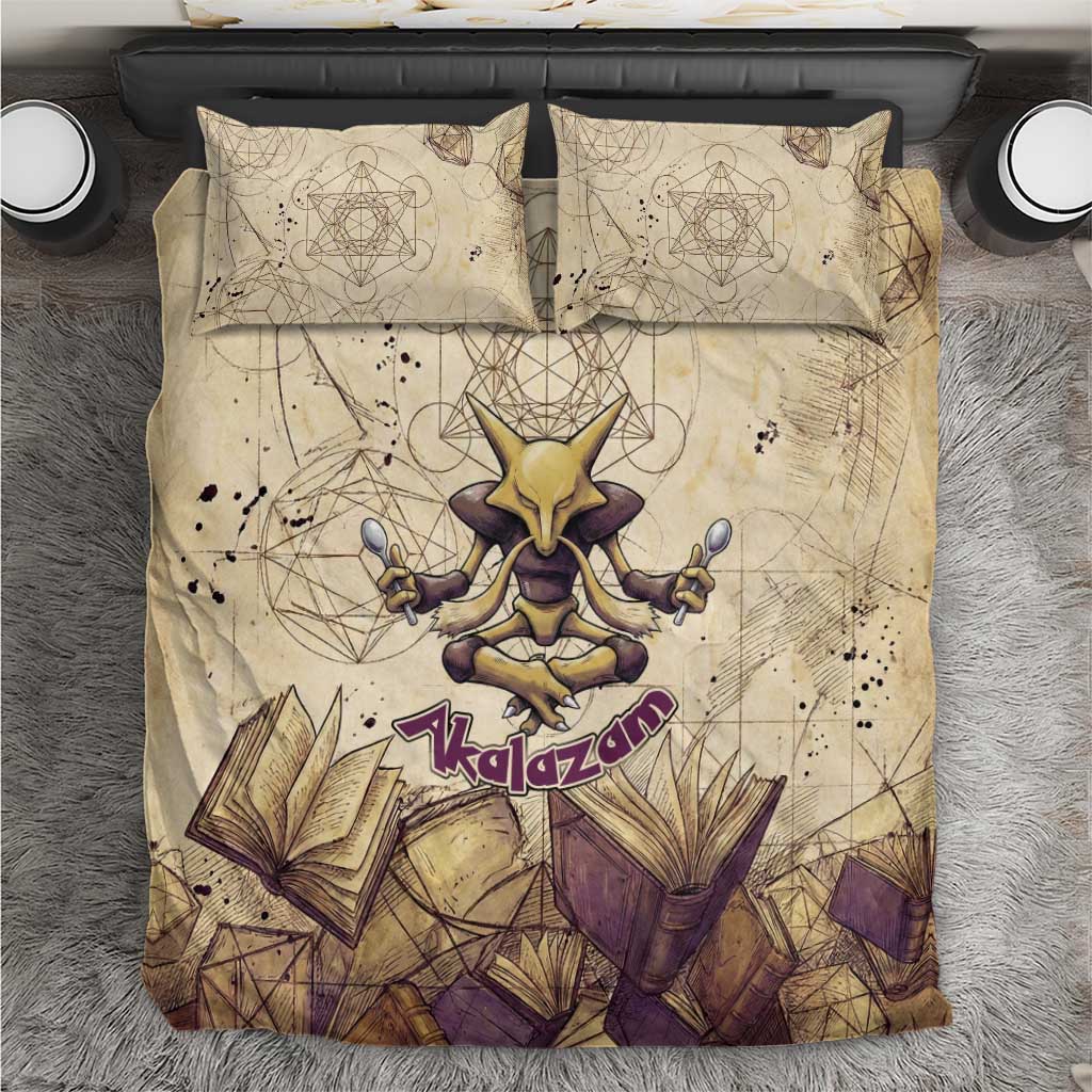 Alakazam Bedding Set Mystic Geometric Alchemy Art