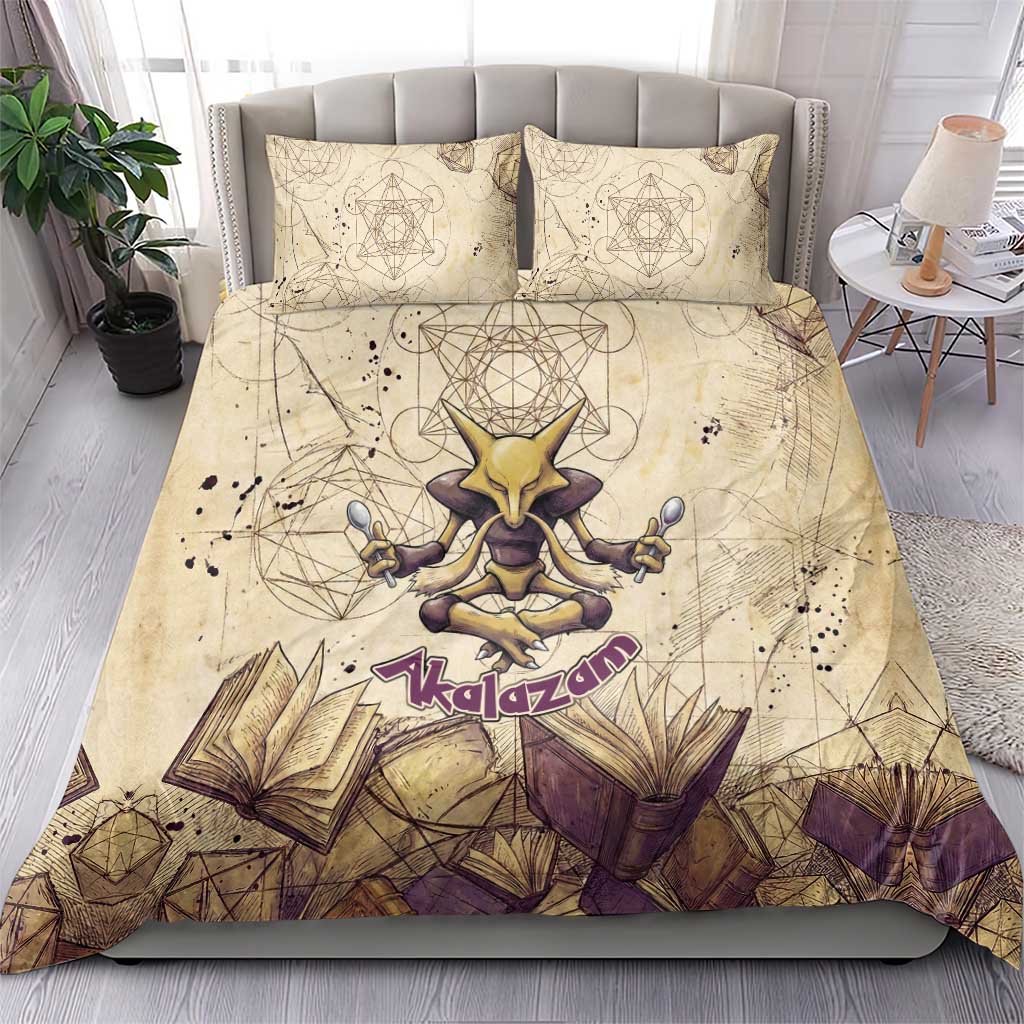 Alakazam Bedding Set Mystic Geometric Alchemy Art