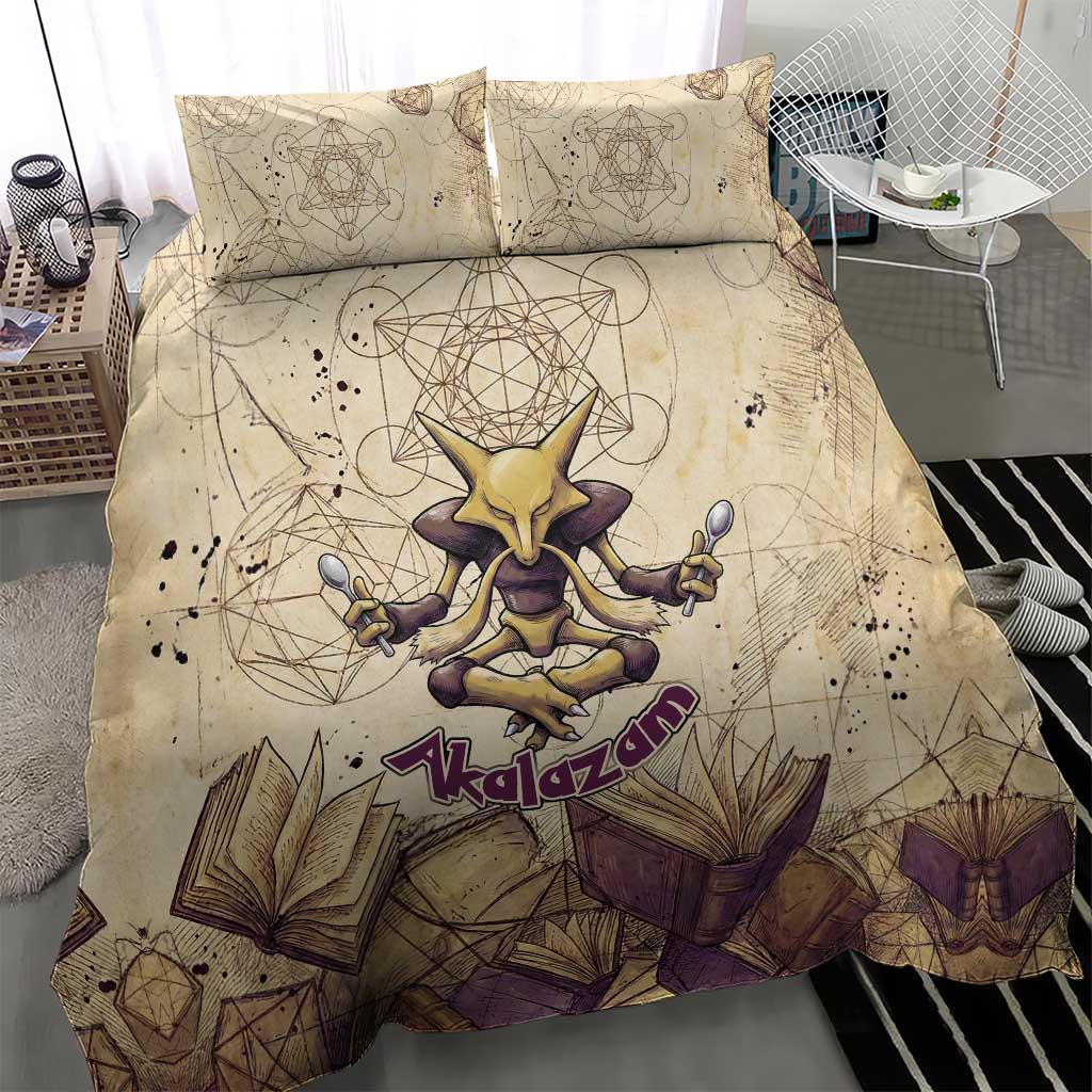 Alakazam Bedding Set Mystic Geometric Alchemy Art