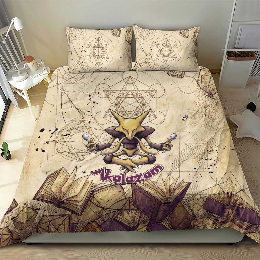 Alakazam Bedding Set Mystic Geometric Alchemy Art
