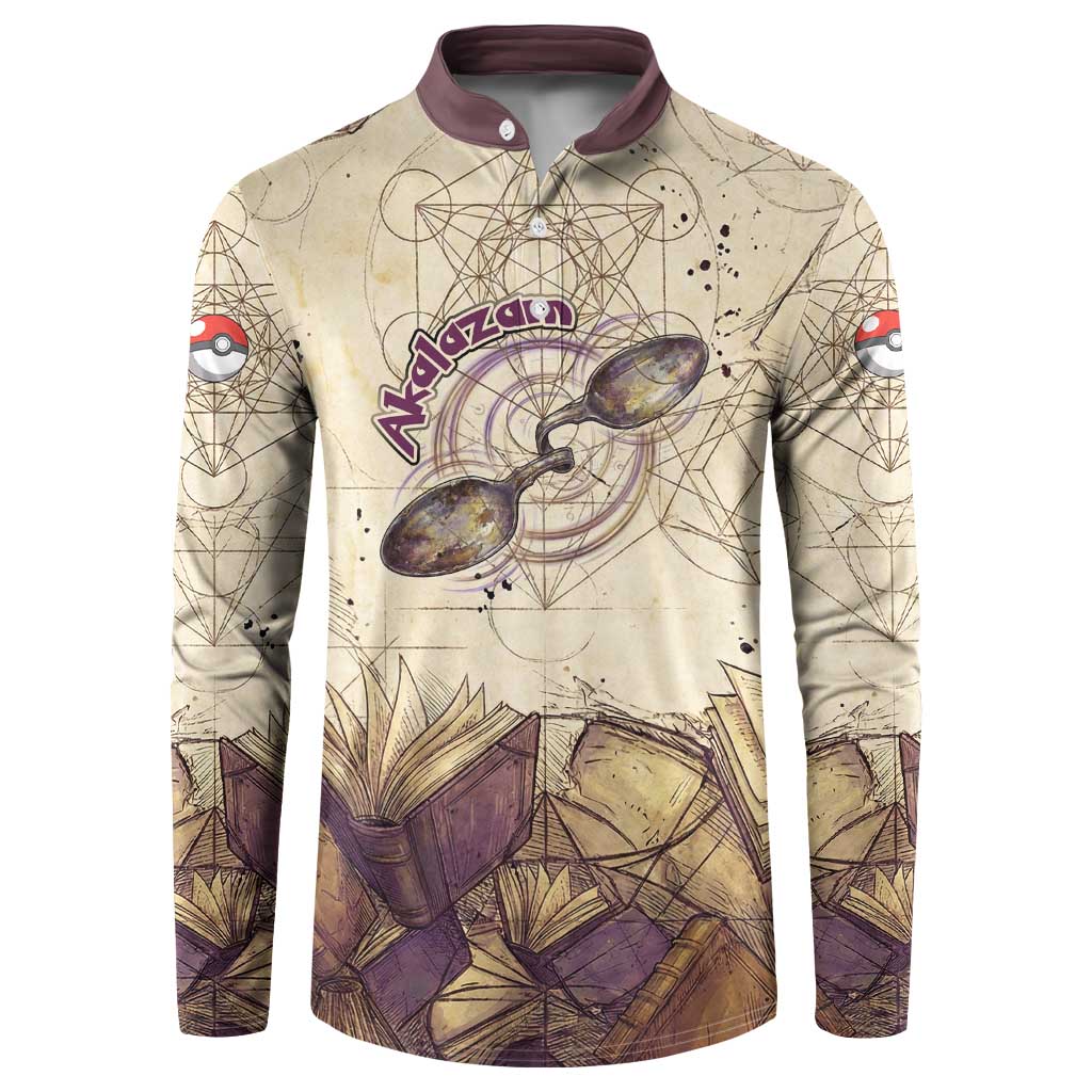Alakazam Button Sweatshirt Mystic Geometric Alchemy Art