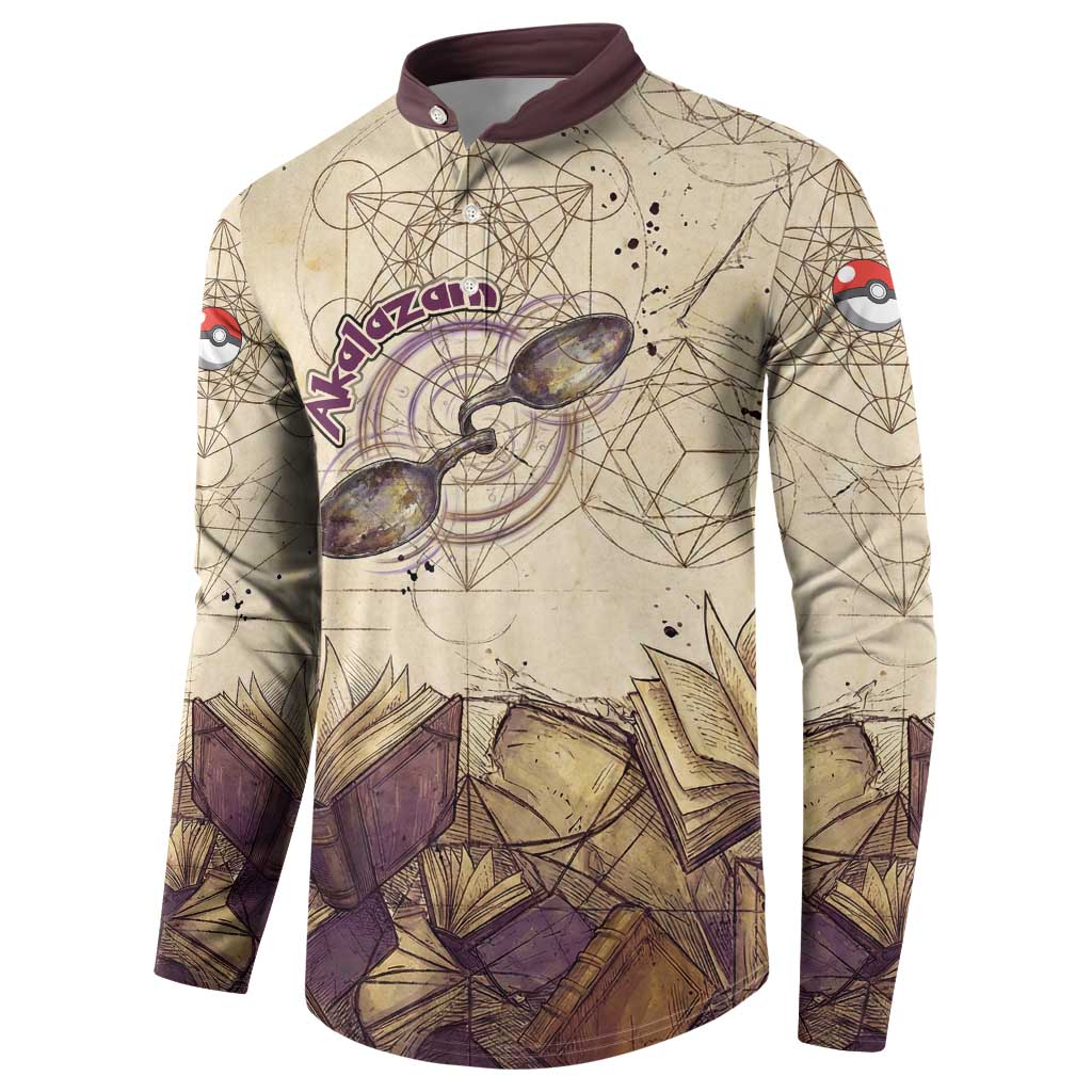 Alakazam Button Sweatshirt Mystic Geometric Alchemy Art
