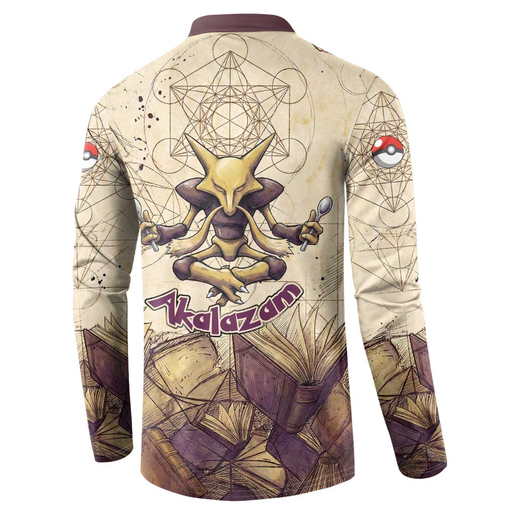 Alakazam Button Sweatshirt Mystic Geometric Alchemy Art