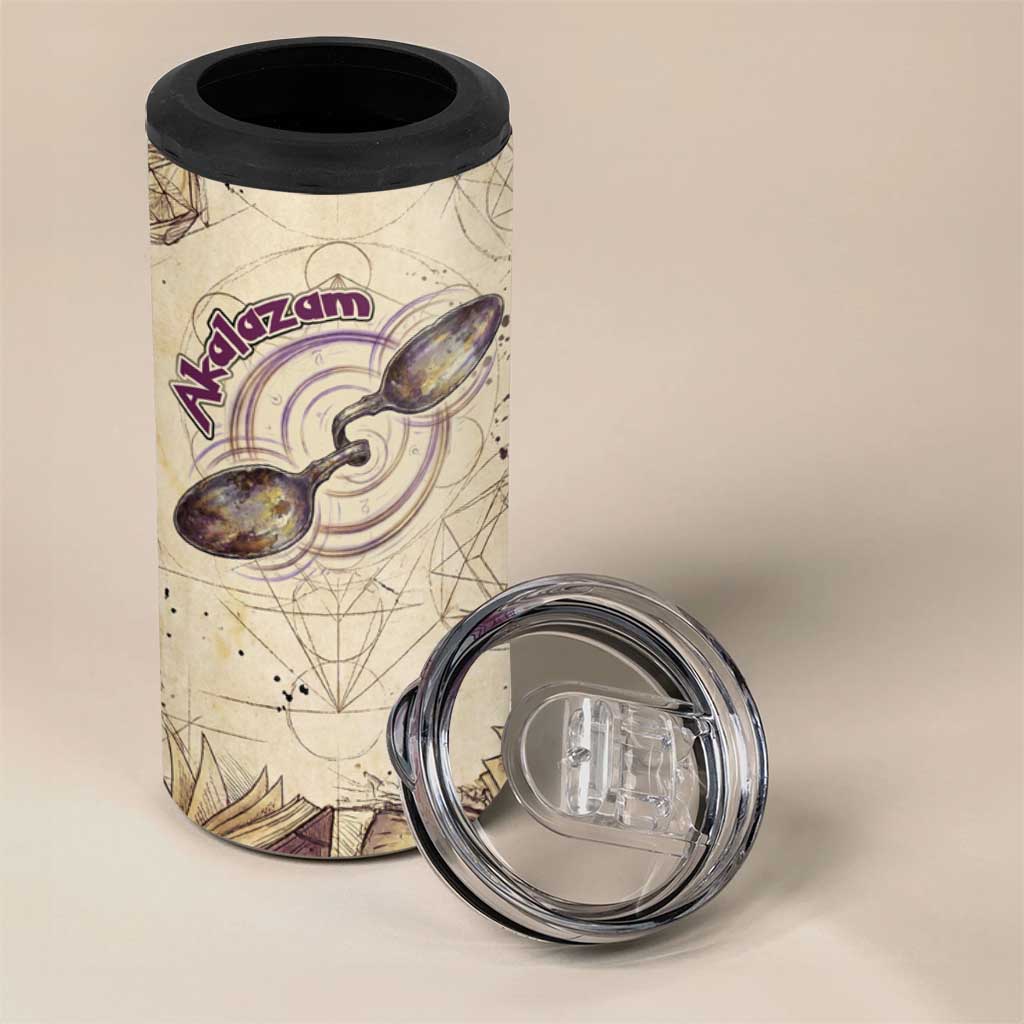 Alakazam 4 in 1 Can Cooler Tumbler Mystic Geometric Alchemy Art
