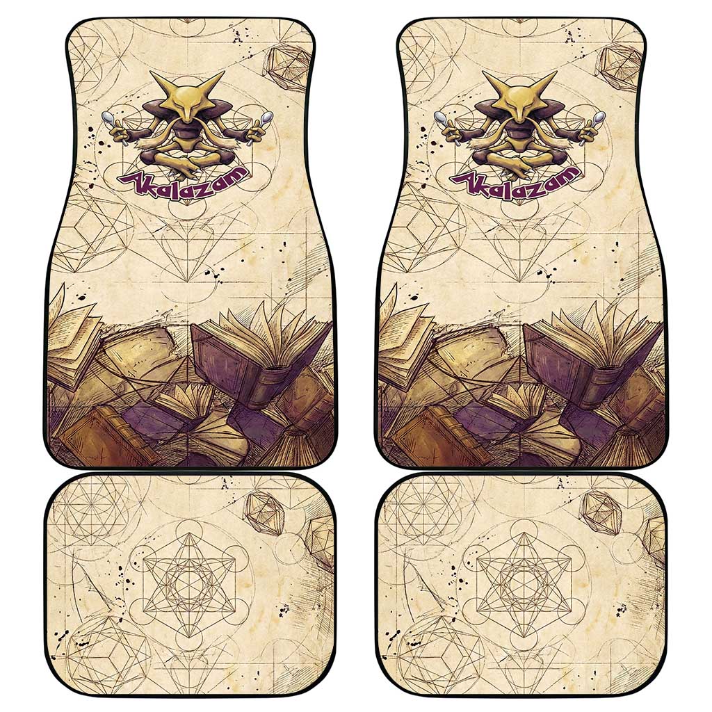 Alakazam Car Mats Mystic Geometric Alchemy Art