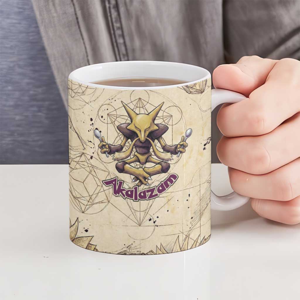 Alakazam Ceramic Mug Mystic Geometric Alchemy Art