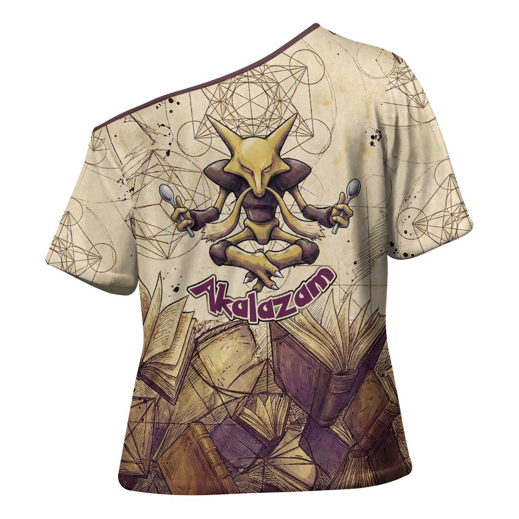 Alakazam Cross Shoulder Shirt Mystic Geometric Alchemy Art