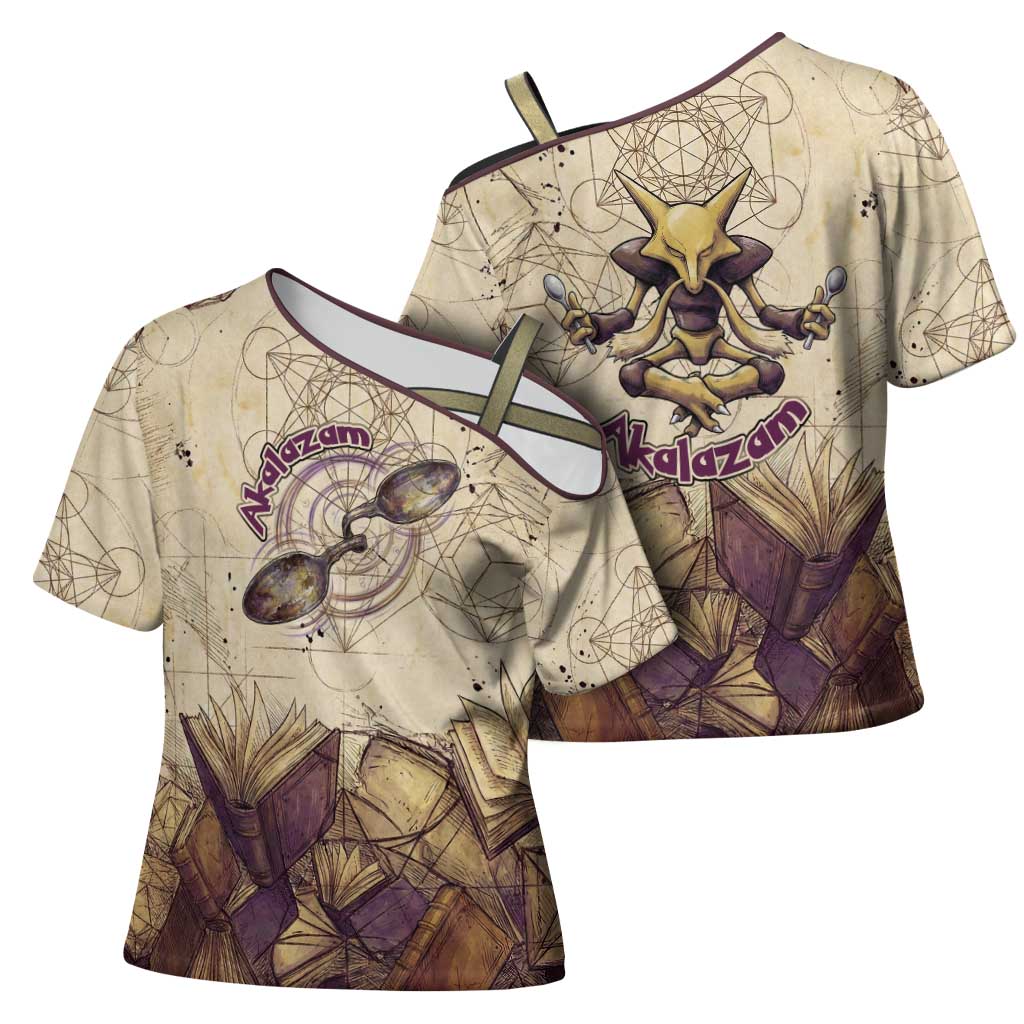 Alakazam Cross Shoulder Shirt Mystic Geometric Alchemy Art