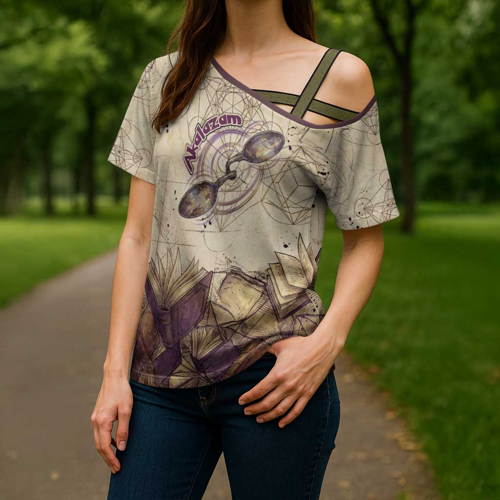 Alakazam Cross Shoulder Shirt Mystic Geometric Alchemy Art