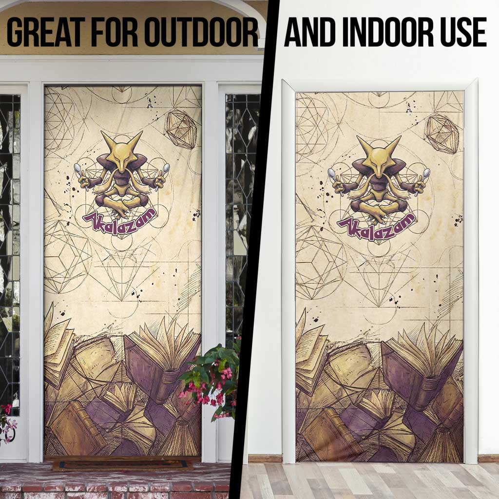 Alakazam Door Cover Mystic Geometric Alchemy Art