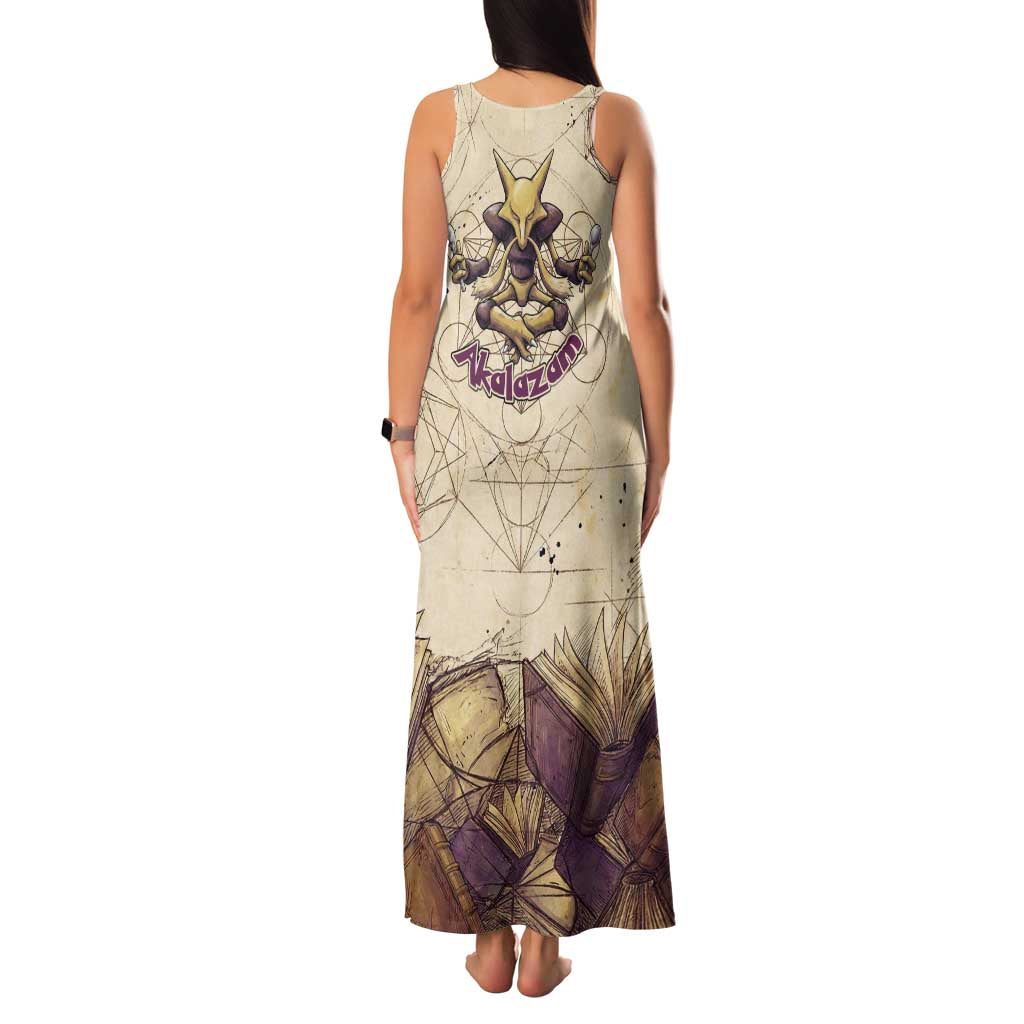 Alakazam Family Matching Tank Maxi Dress and Hawaiian Shirt Mystic Geometric Alchemy Art
