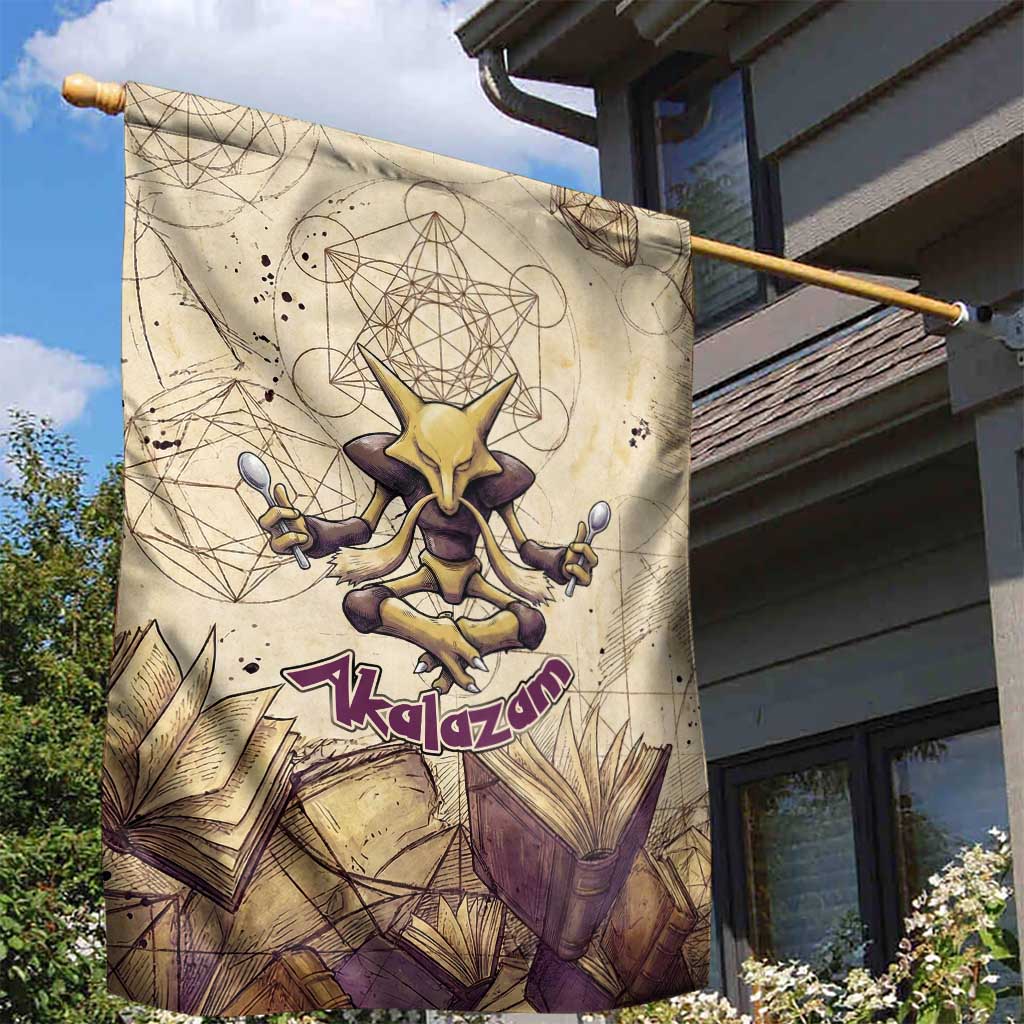 Alakazam Garden Flag Mystic Geometric Alchemy Art