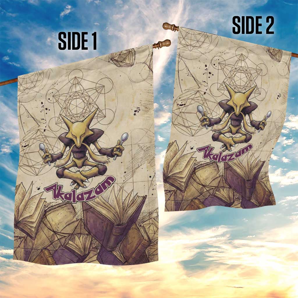 Alakazam Garden Flag Mystic Geometric Alchemy Art