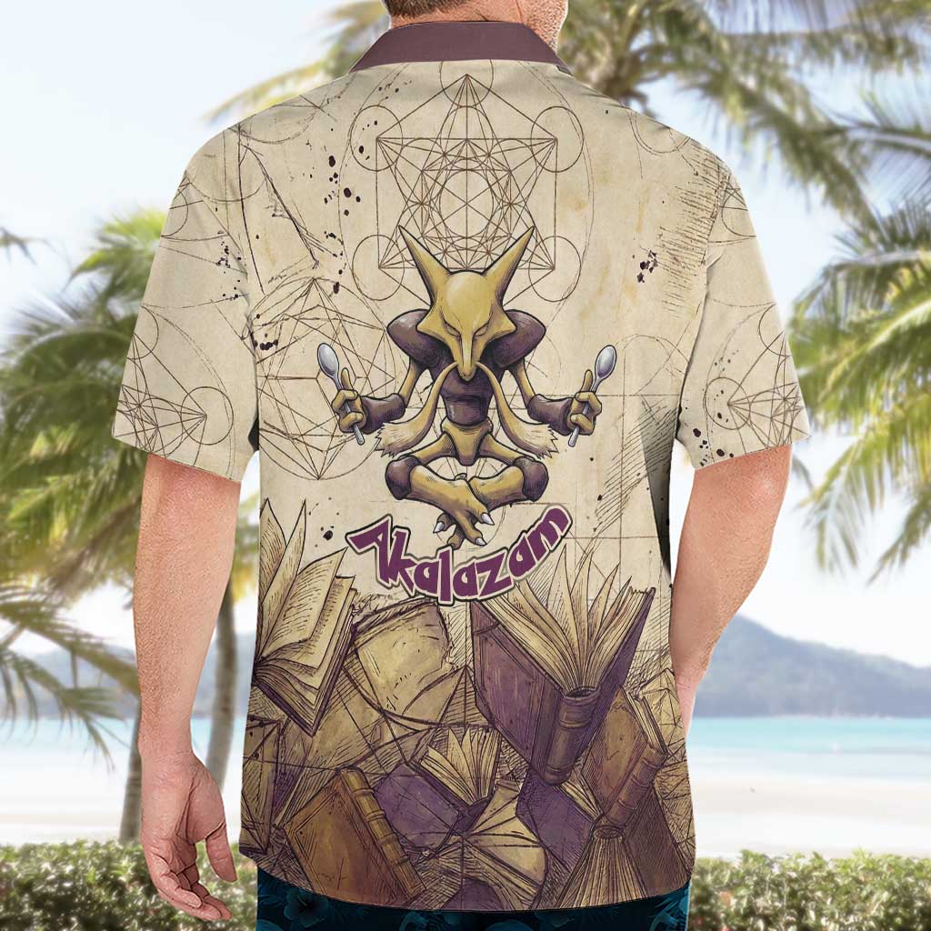 Alakazam Hawaiian Shirt Mystic Geometric Alchemy Art