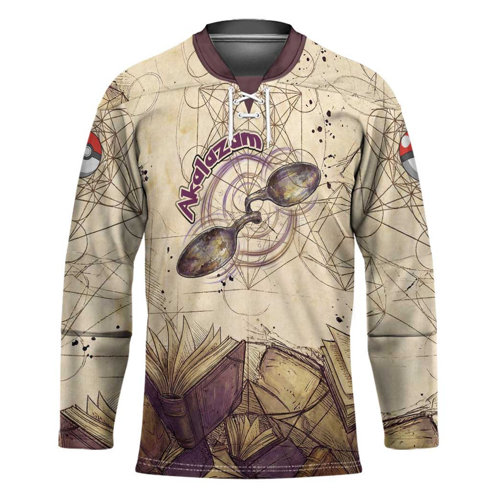 Alakazam Hockey Jersey Mystic Geometric Alchemy Art