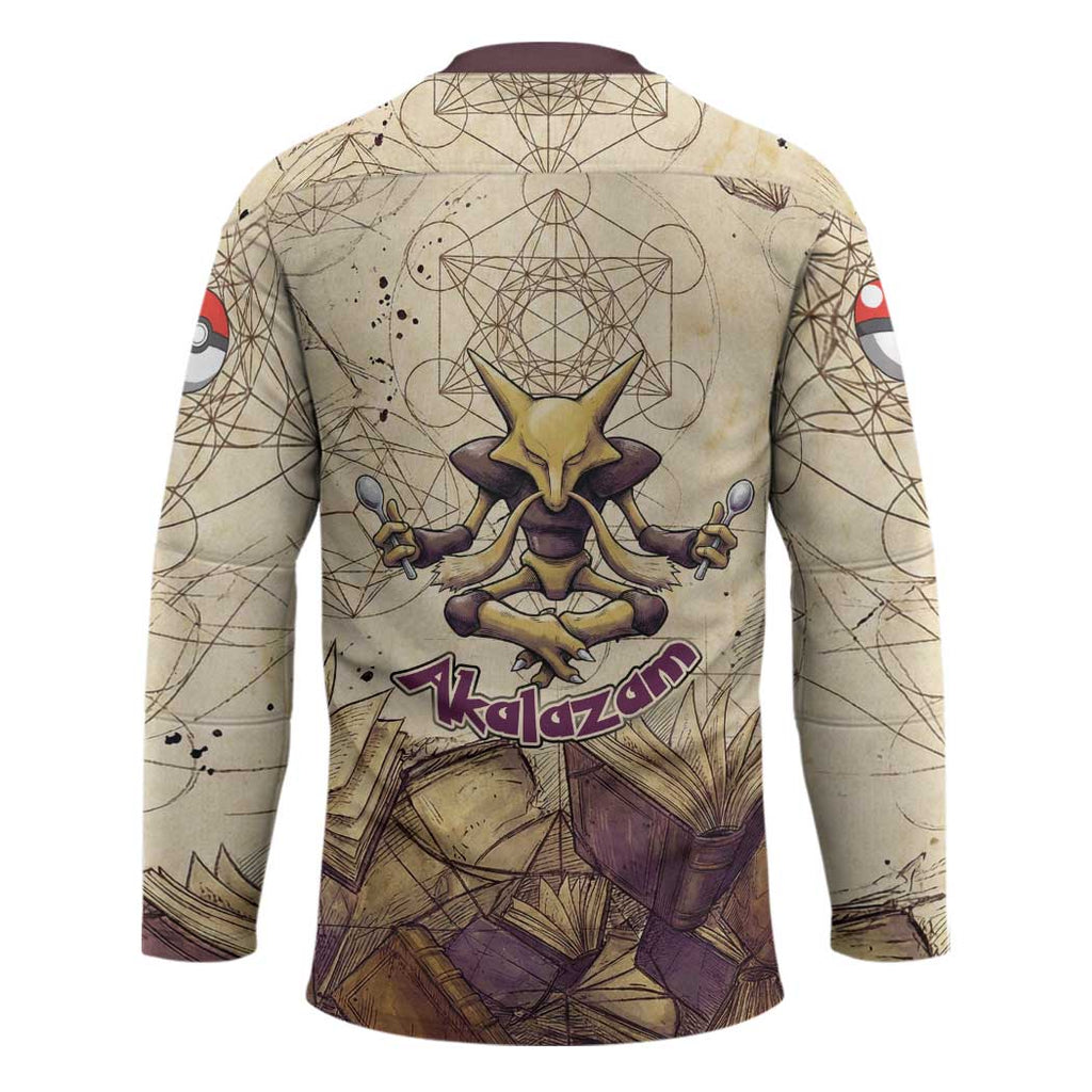 Alakazam Hockey Jersey Mystic Geometric Alchemy Art