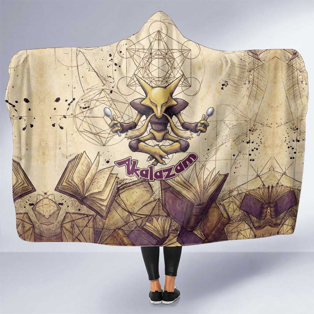 Alakazam Hooded Blanket Mystic Geometric Alchemy Art