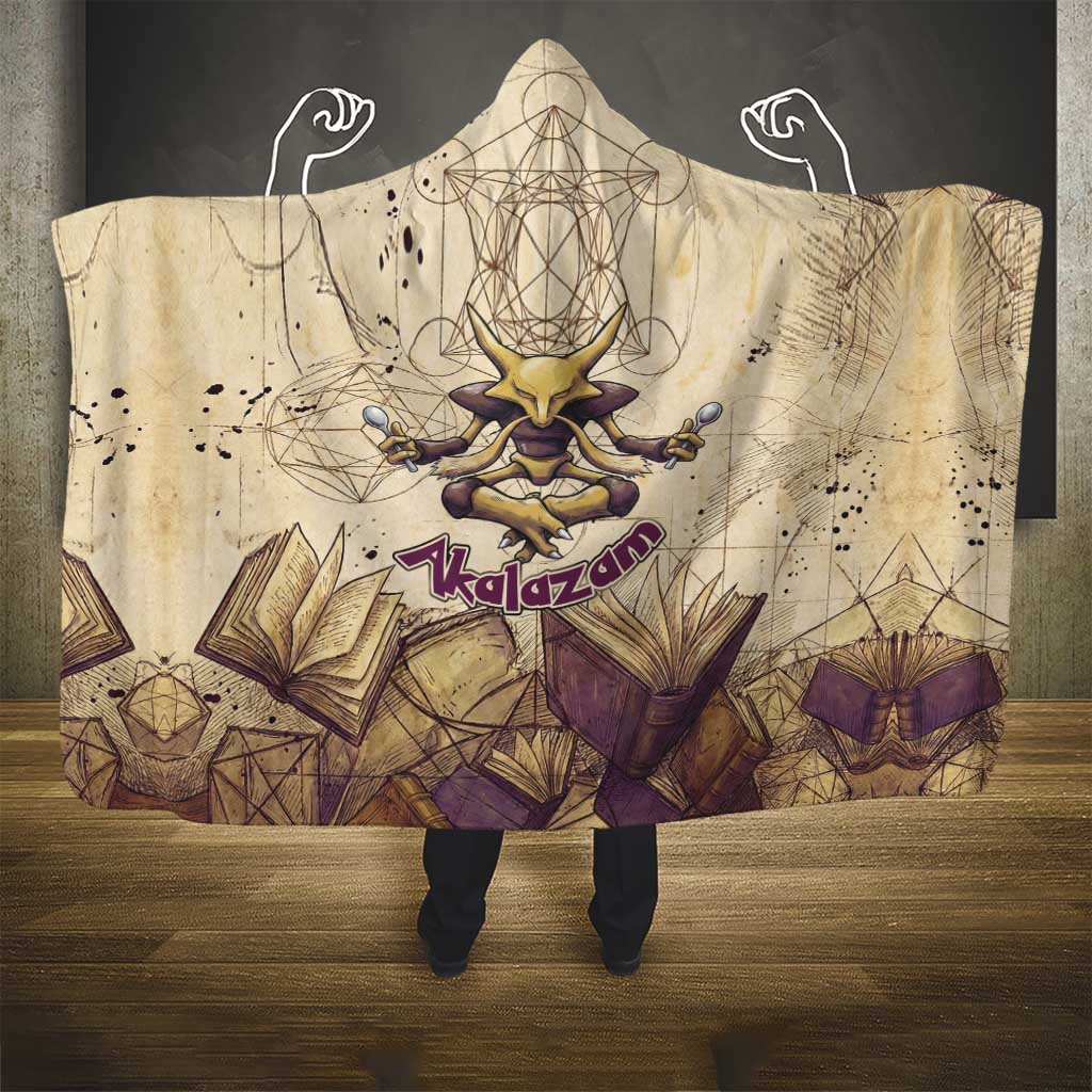 Alakazam Hooded Blanket Mystic Geometric Alchemy Art