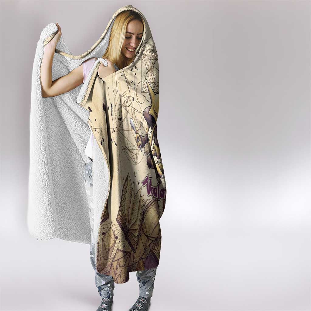 Alakazam Hooded Blanket Mystic Geometric Alchemy Art