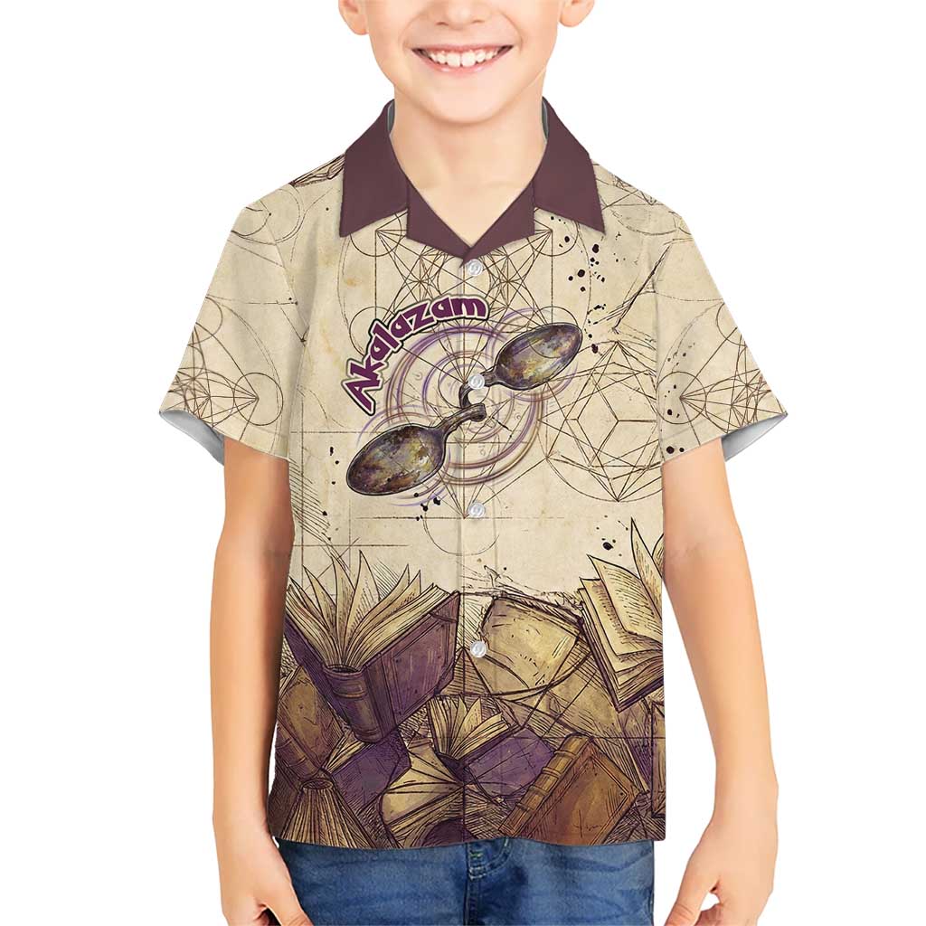 Alakazam Kid Hawaiian Shirt Mystic Geometric Alchemy Art