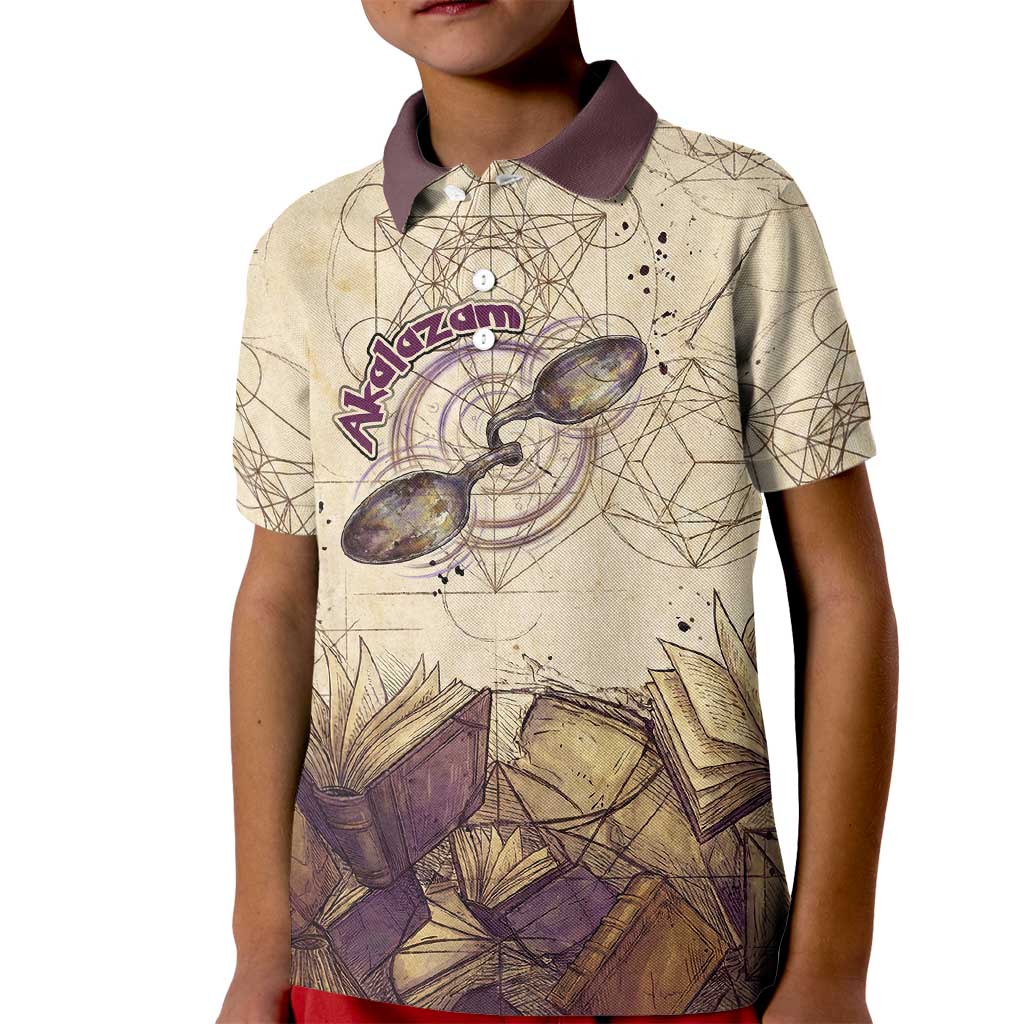 Alakazam Kid Polo Shirt Mystic Geometric Alchemy Art