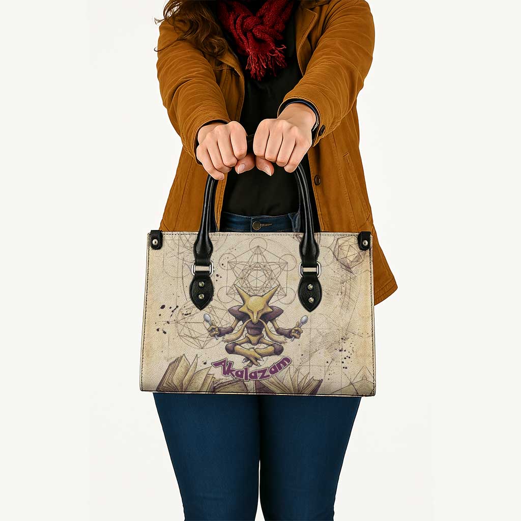 Alakazam Leather Bag Mystic Geometric Alchemy Art