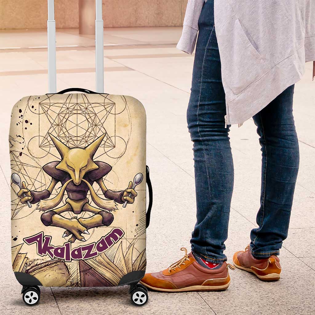 Alakazam Luggage Cover Mystic Geometric Alchemy Art