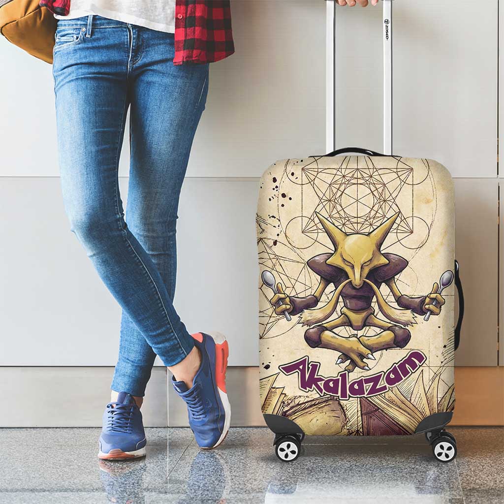 Alakazam Luggage Cover Mystic Geometric Alchemy Art