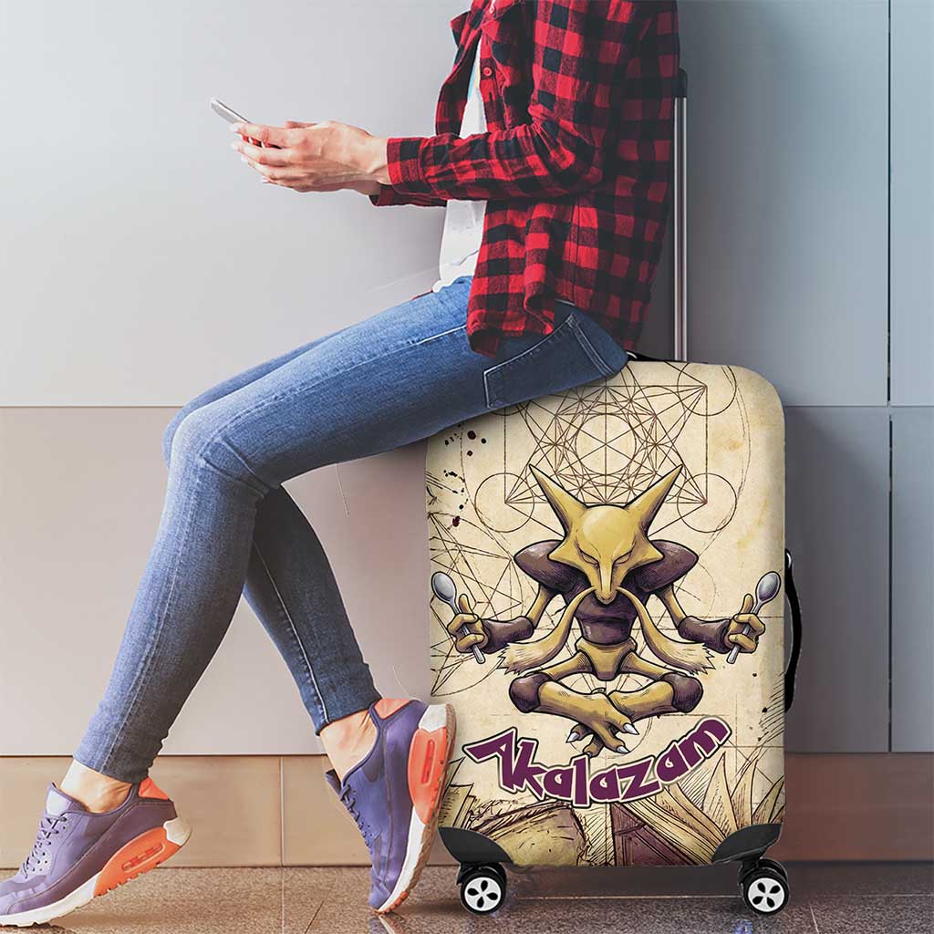 Alakazam Luggage Cover Mystic Geometric Alchemy Art