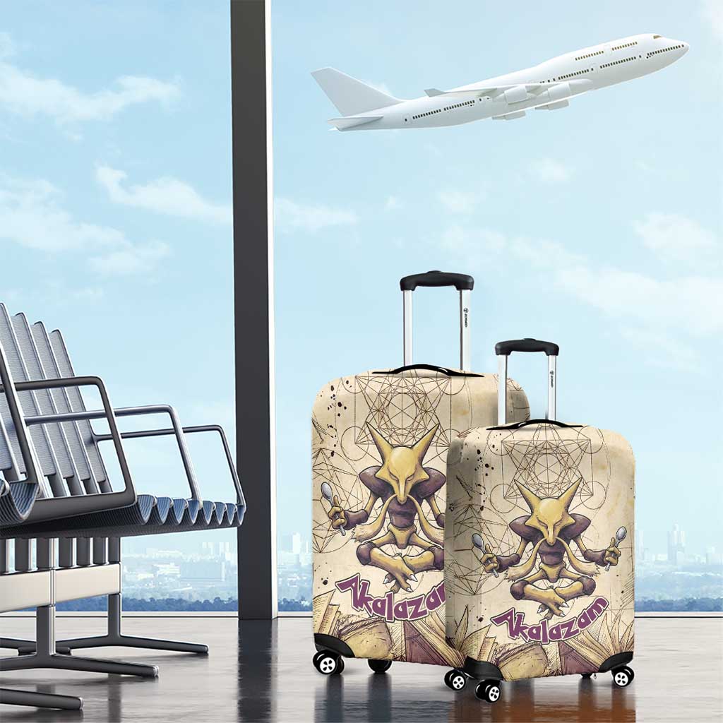 Alakazam Luggage Cover Mystic Geometric Alchemy Art