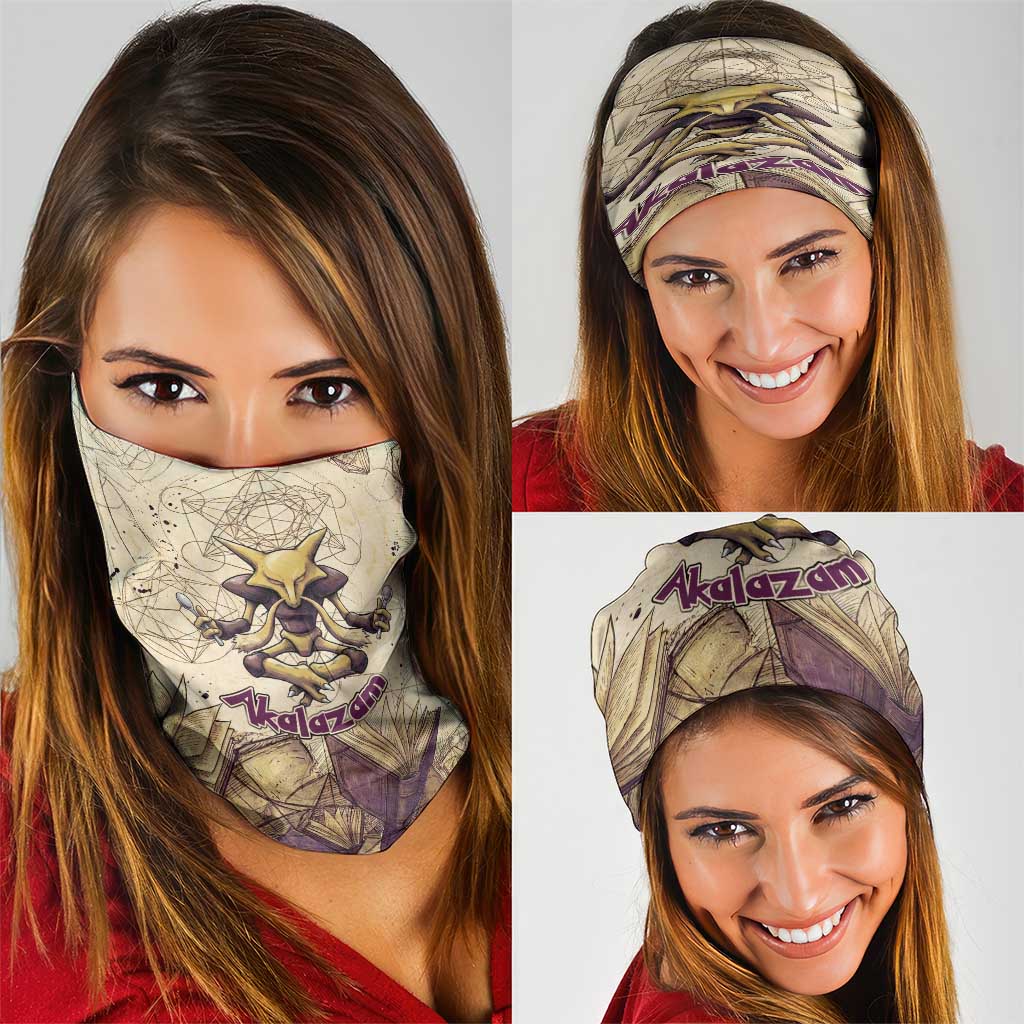 Alakazam Neck Gaiter Mystic Geometric Alchemy Art
