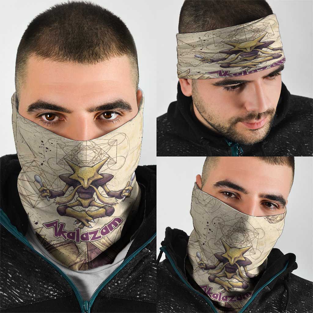 Alakazam Neck Gaiter Mystic Geometric Alchemy Art
