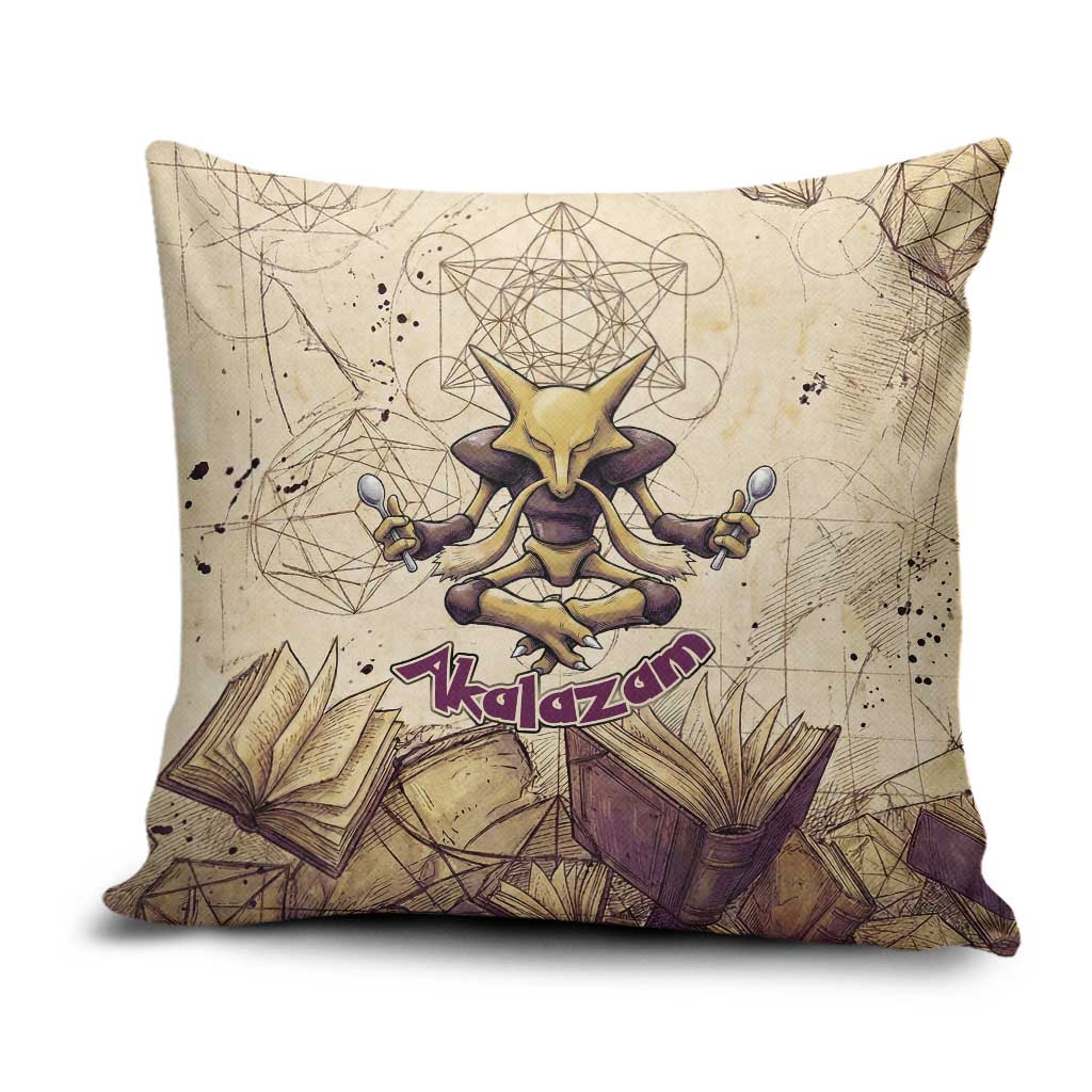 Alakazam Pillow Cover Mystic Geometric Alchemy Art