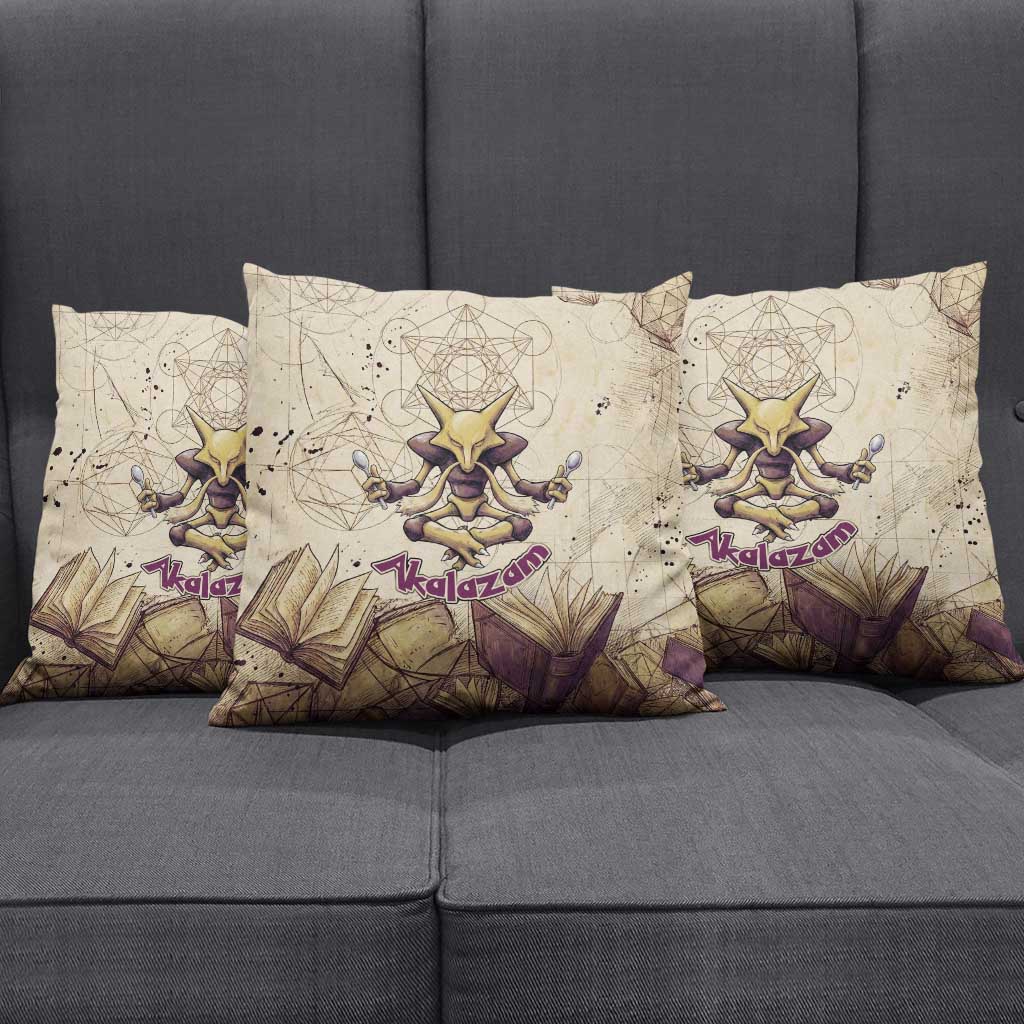 Alakazam Pillow Cover Mystic Geometric Alchemy Art