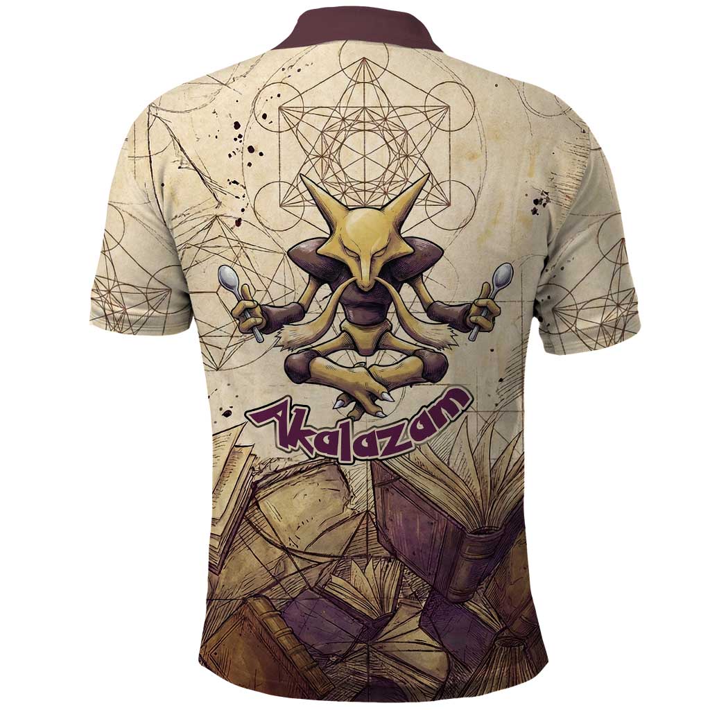Alakazam Polo Shirt Mystic Geometric Alchemy Art
