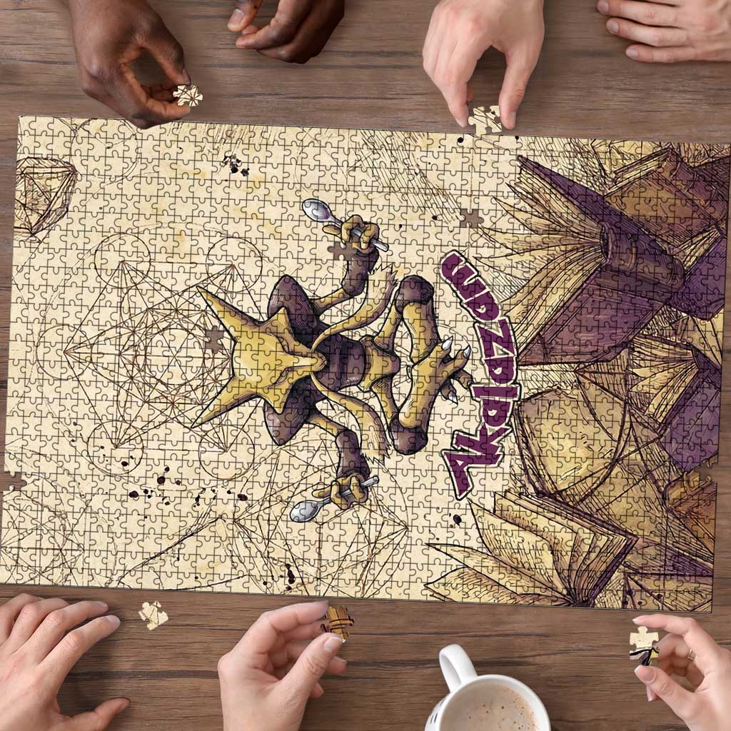 Alakazam Puzzle Mystic Geometric Alchemy Art