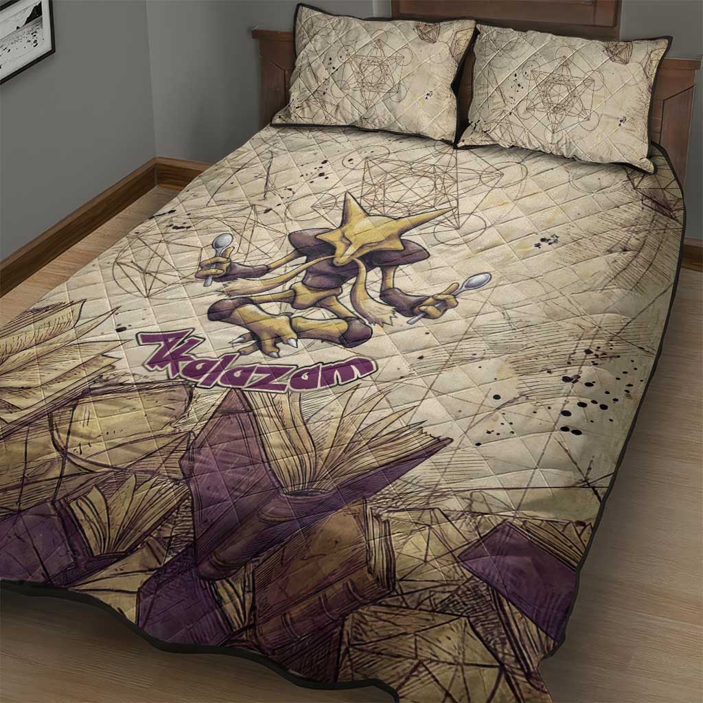 Alakazam Quilt Bed Set Mystic Geometric Alchemy Art
