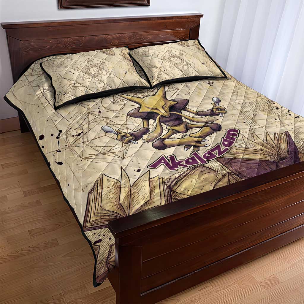 Alakazam Quilt Bed Set Mystic Geometric Alchemy Art