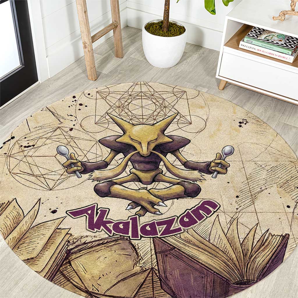 Alakazam Round Carpet Mystic Geometric Alchemy Art
