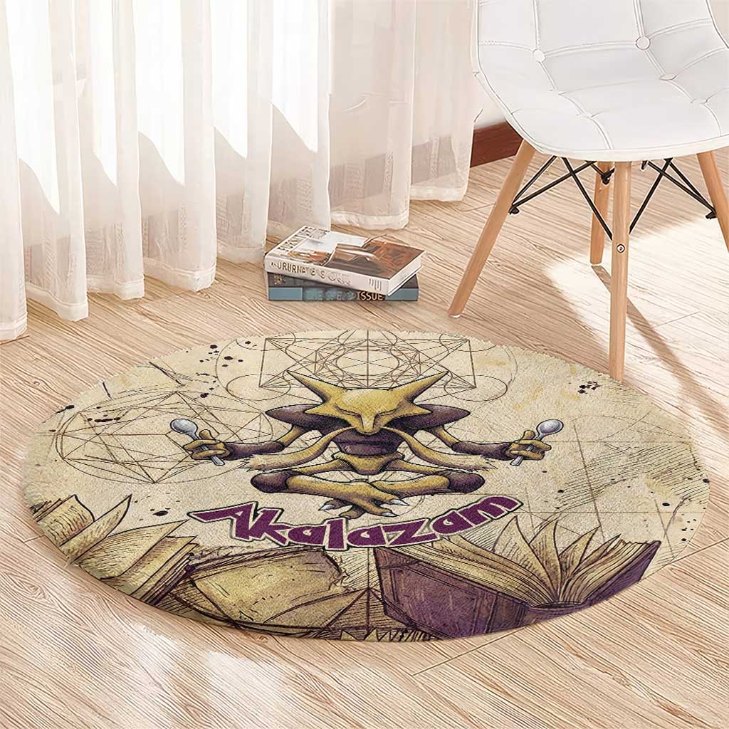 Alakazam Round Carpet Mystic Geometric Alchemy Art